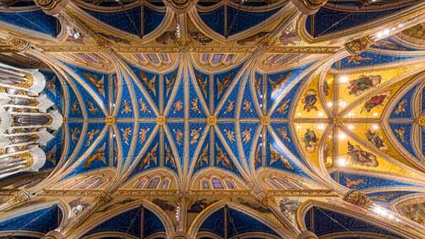 Basilica of the Sacred Heart Ceiling.